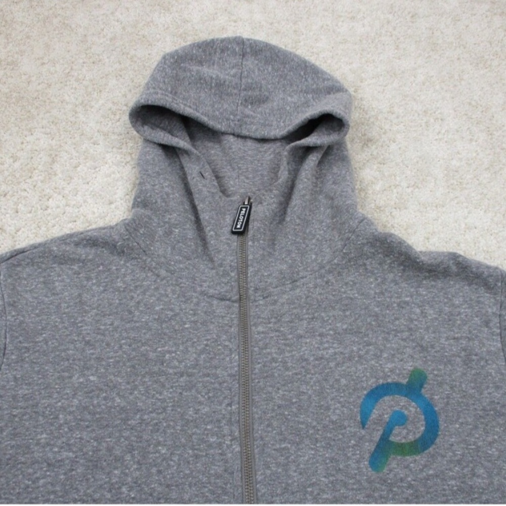 Peloton Heather Gray Zip-Up Hoodie - Picture 3 of 6